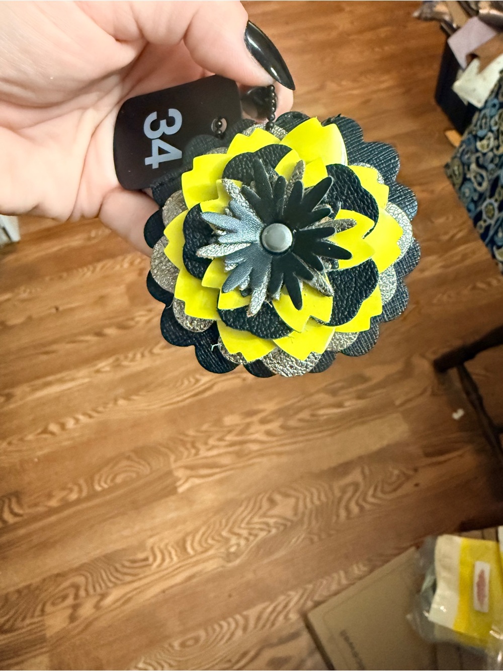 Handmade Floral Bag Charm